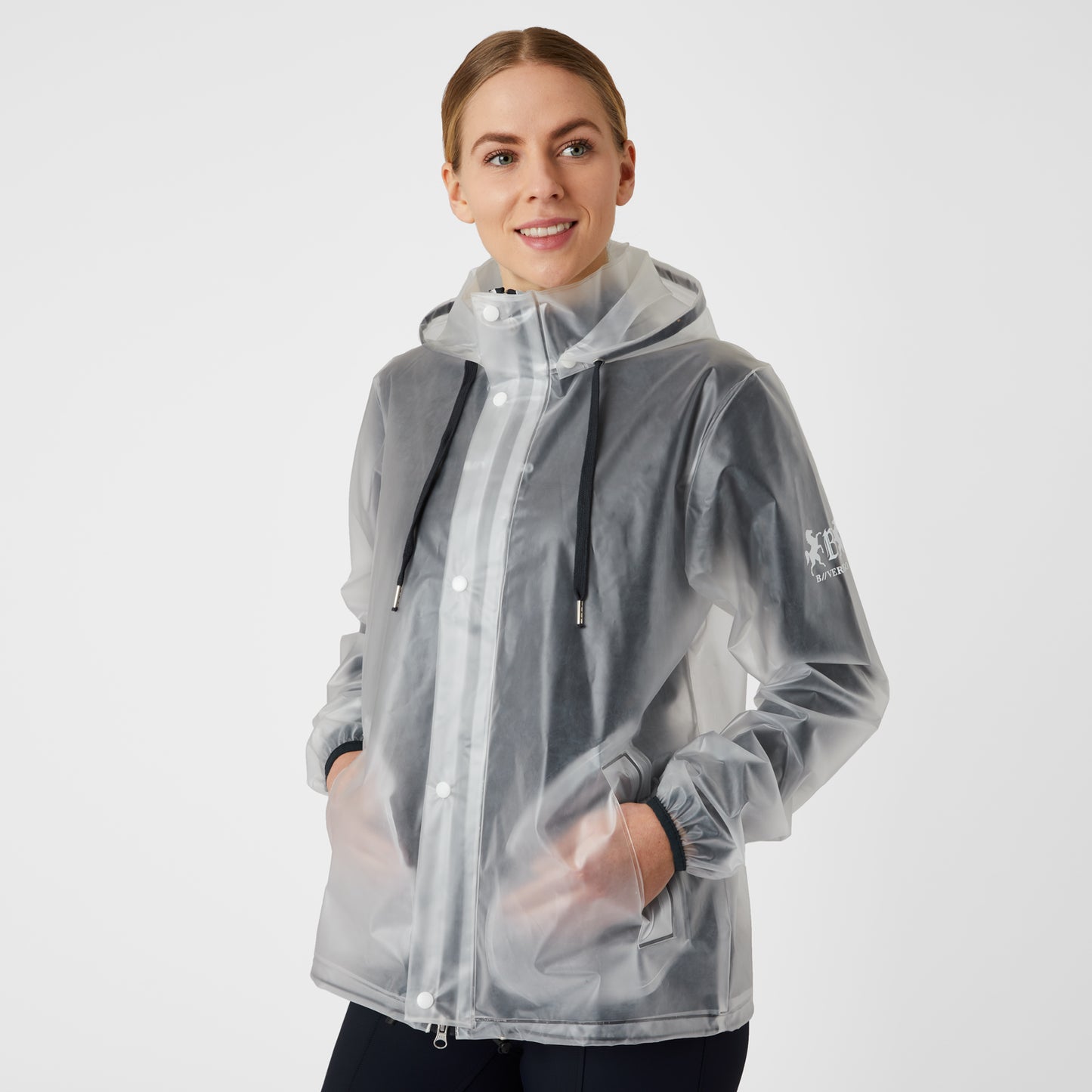 B Vertigo Remi Womens Transparent Rain Coat