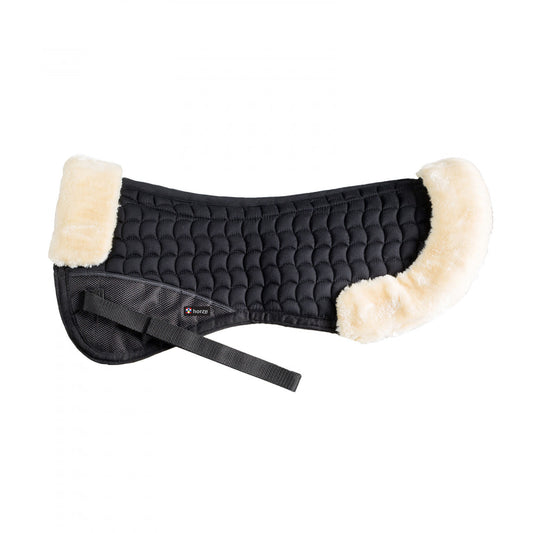 Quilted Half Pad with Faux Fur Trim