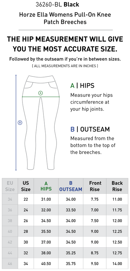 Ella Pull-On Knee Patch Breeches