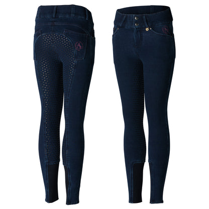 Kacy Kids Denim Look Winter Full Seat Breeches