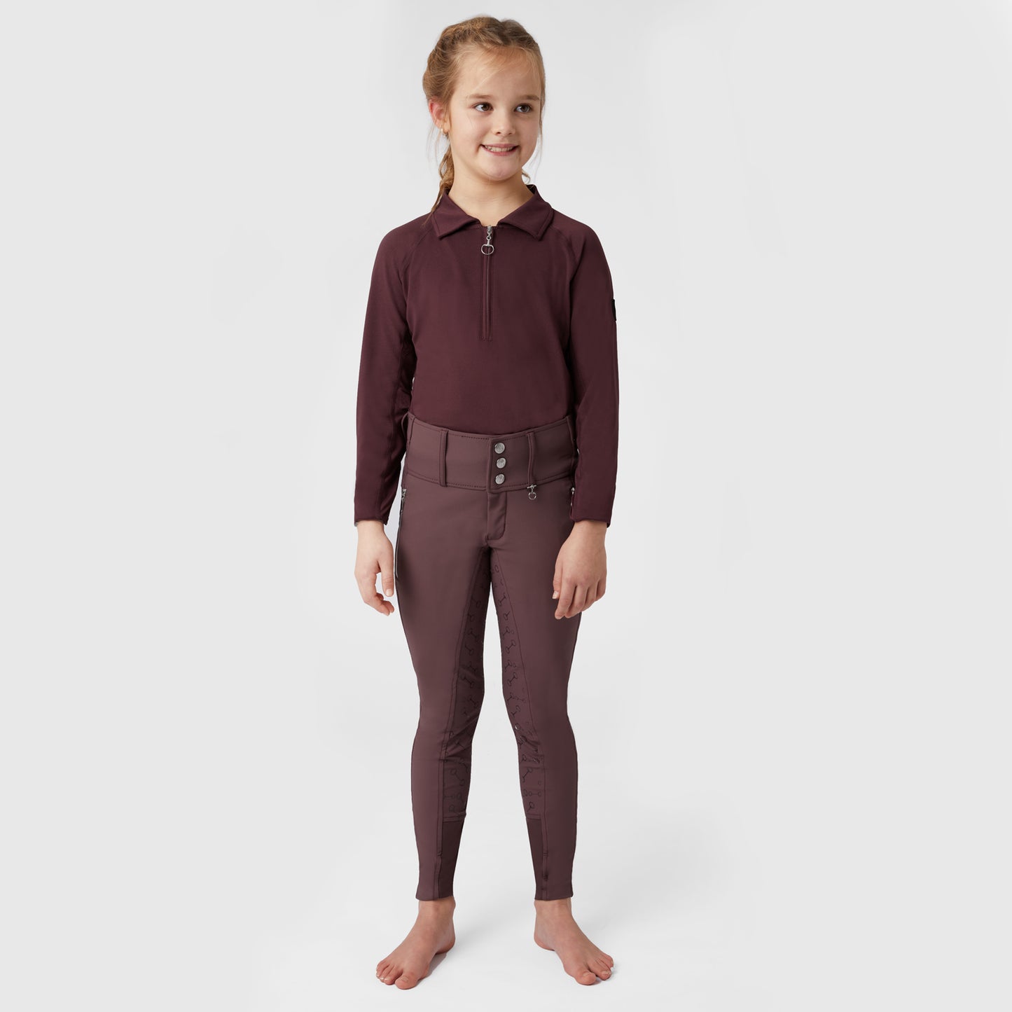 Andrea JR Kids High Waist Full Grip Breeches