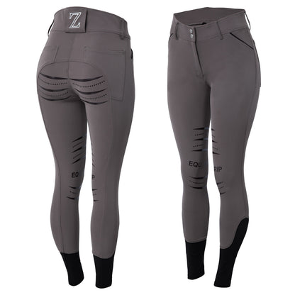 Tori Full Seat Silicone Breeches with Back Pocket Embroidery