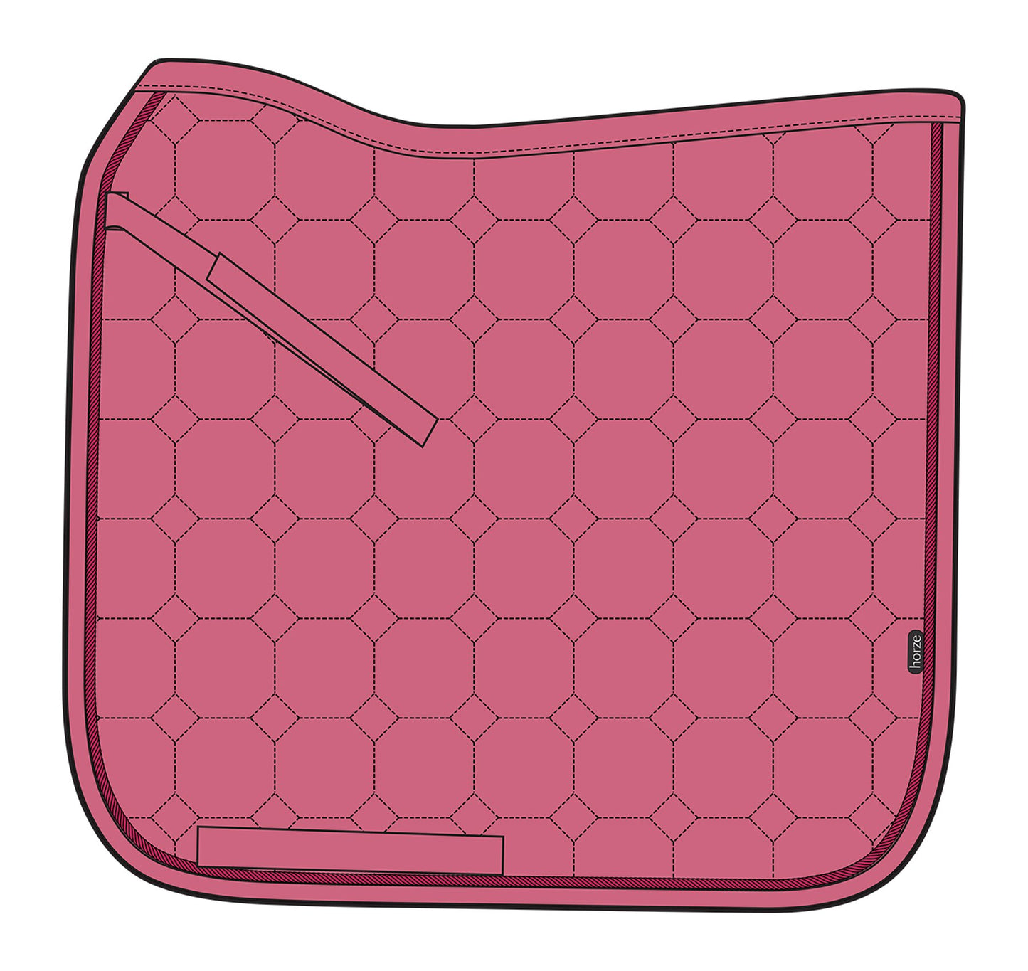 Rose Tonique Dressage Saddle Pad