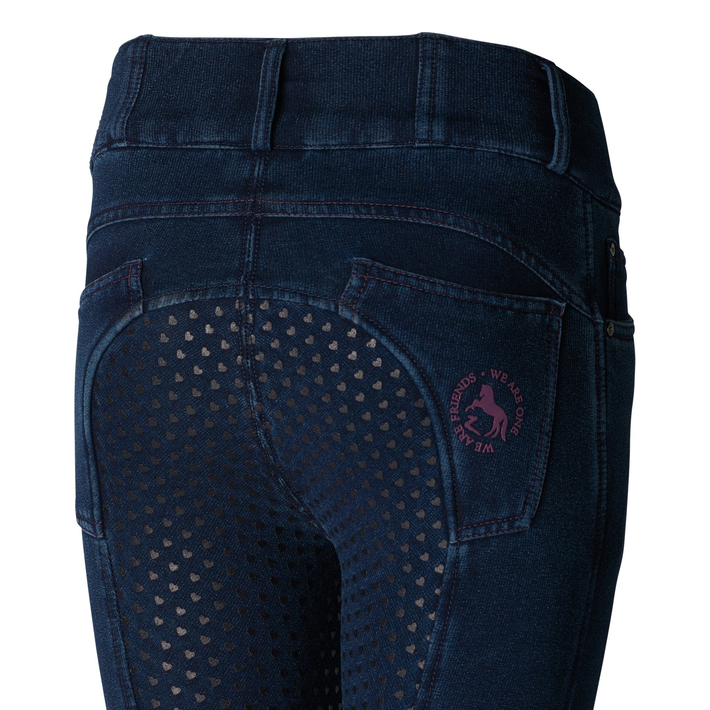 Kacy Kids Denim Look Winter Full Seat Breeches