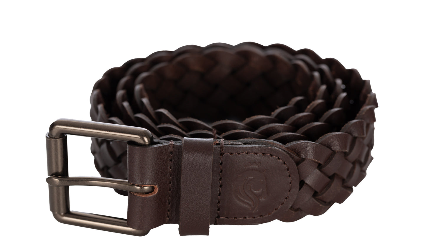 Kari Braided Wide Leather Belt