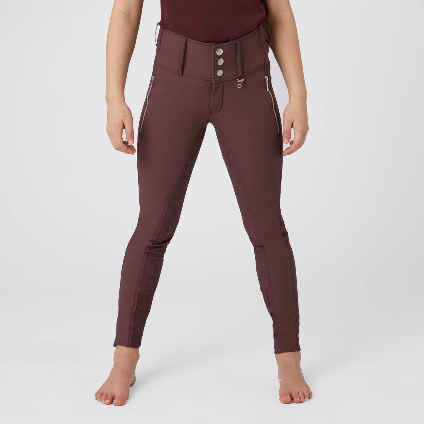 Andrea JR Kids High Waist Full Grip Breeches