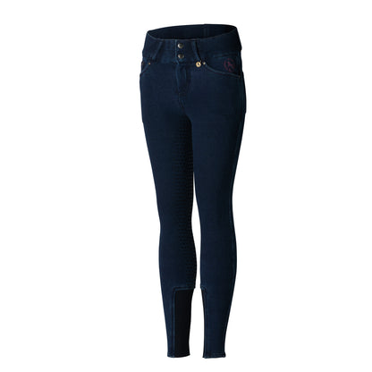 Kacy Kids Denim Look Winter Full Seat Breeches